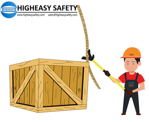 HIGHEASY предохранительный шест с желтой ручкой и черной D-образной рукояткой, 50 дюймов - HIGHEASY SAFETY